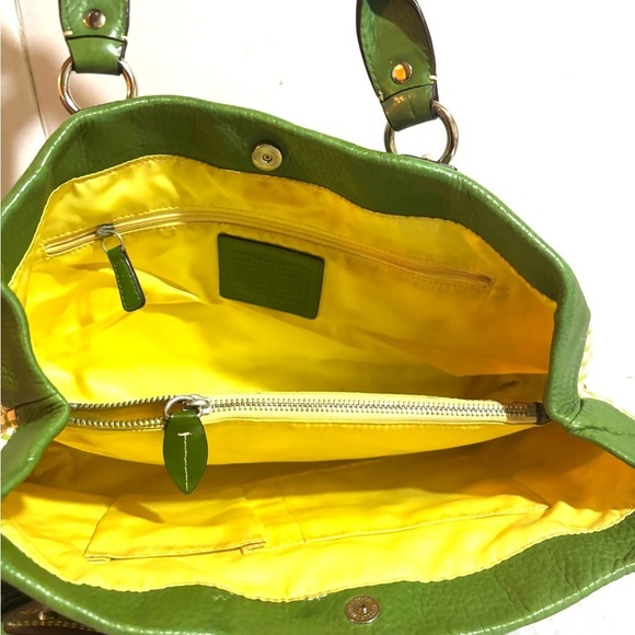 Coach vintage CC signature print canvas satchel handbag - Picture 4 of 9